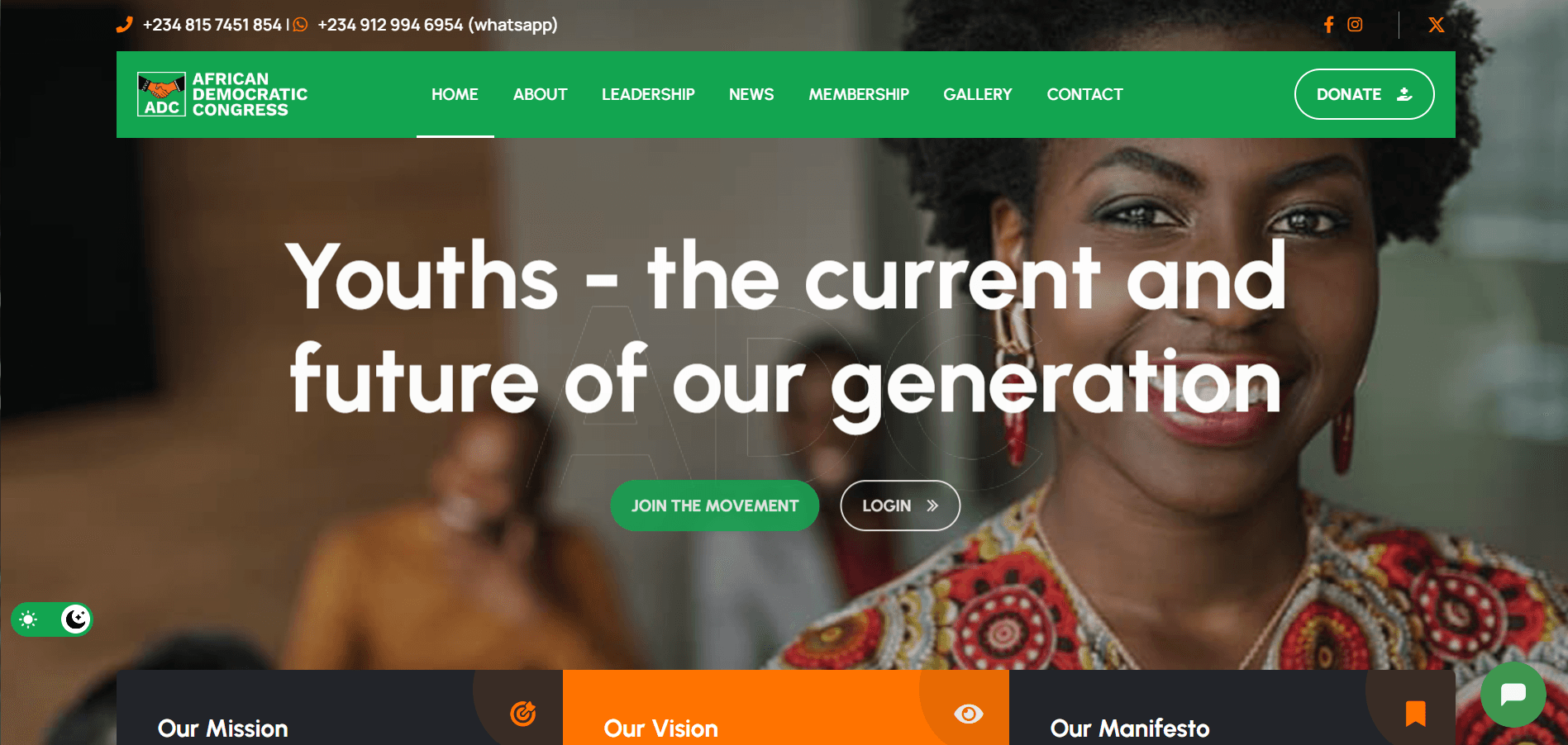 ADC Corporate Website & Internal Dashboard