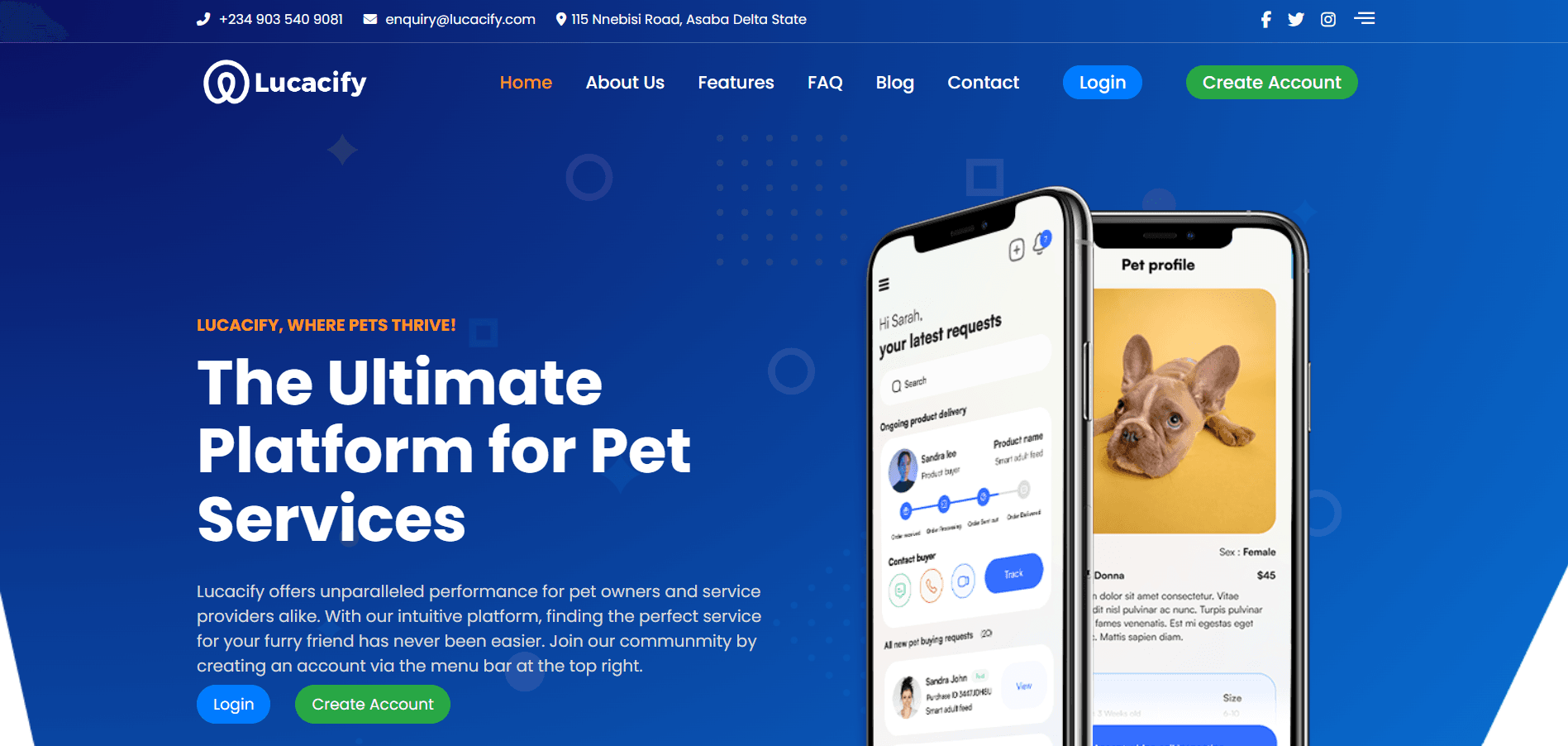 Lucacify – Admin Dashboard